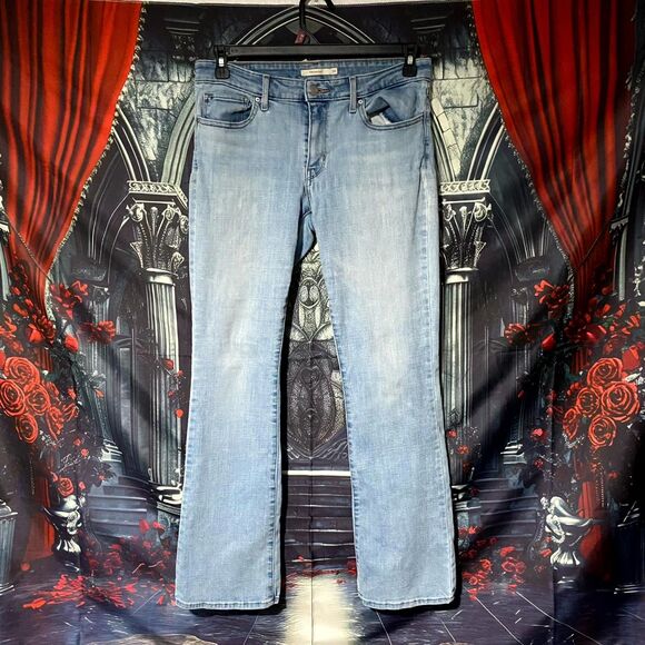 Levi's 715 Bootcut Jeans Womens 30x29 Blue Cotton Denim Light Wash Streetwear - Picture 1 of 6